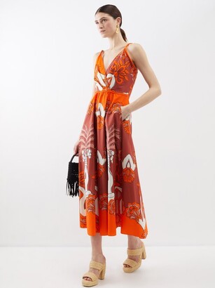 Johanna Ortiz Sumo Florentino Printed Cotton Dress