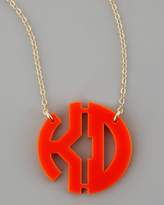 Thumbnail for your product : Moon and Lola Acrylic Block Two-Letter Monogram Pendant Necklace