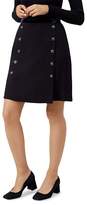 Thumbnail for your product : Hobbs London Gretta Button-Detail Wool Skirt - 100% Exclusive