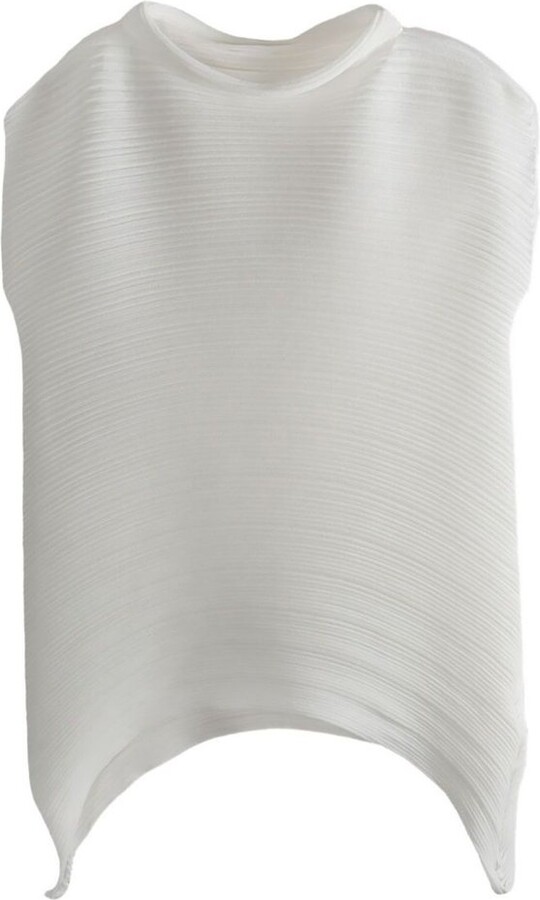 Pleats Please Issey Miyake Pleated High-Neck Top