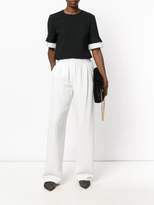 Thumbnail for your product : VVB Victoria pleated trim T-shirt