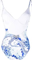 Thumbnail for your product : Camilla Crystal-Embellished Dragon-Print Swimsuit