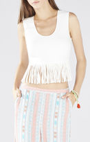 Thumbnail for your product : BCBGMAXAZRIA Jaleigh Fringe Crop Top