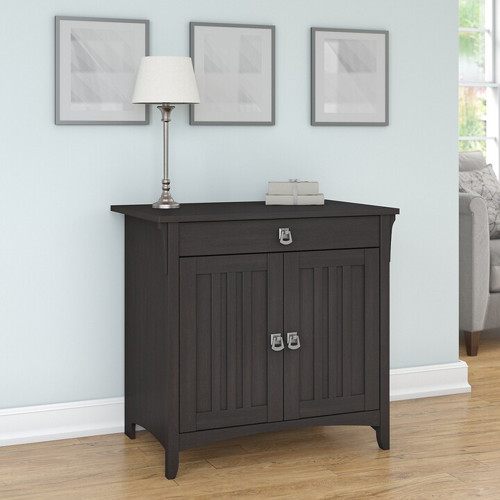 Bush Furniture Salinas Secretary Desk with Keyboard Tray and Storage