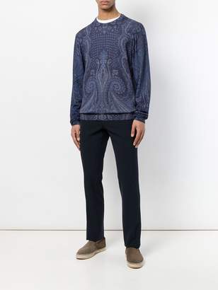 Etro mixed paisley print sweater