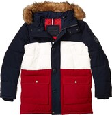 tommy hilfiger men's arctic cloth full length quilted snorkel jacket