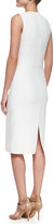 Thumbnail for your product : Michael Kors Double-Face Stretch Sheath Dress, Optic White