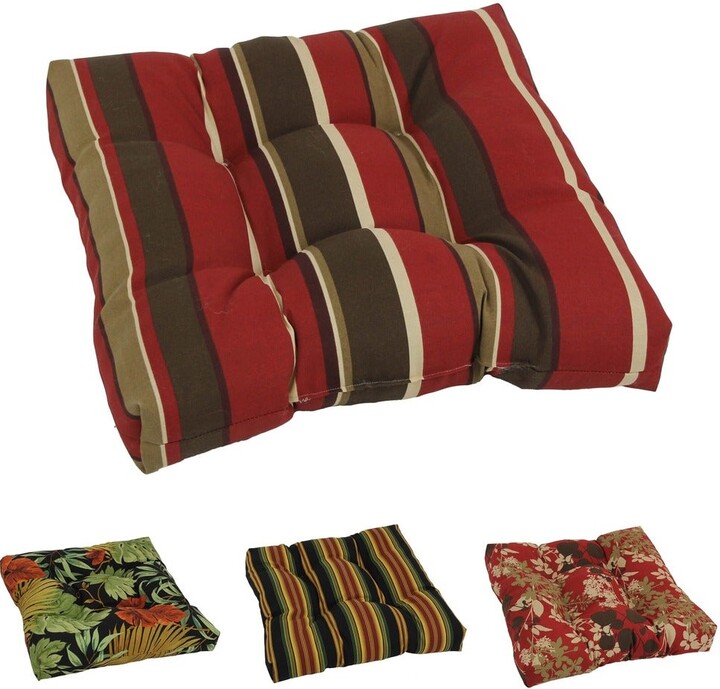 Blazing Needles 20inch Tufted AllWeather Indoor/Outdoor Chair Cushion