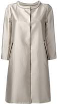 Thumbnail for your product : Armani Collezioni metallic concealed-placket coat