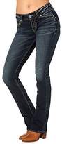 Thumbnail for your product : Silver Jeans Women's Elyse Mid Rise Slim Boot Jean, Dark Wash Indigo, 33x33