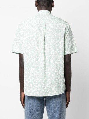 Lanvin Abstract Flower-Print Cotton Shirt