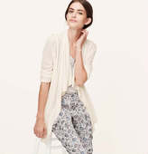 Thumbnail for your product : LOFT Linen Blend Waterfall Cardigan