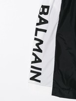 Thumbnail for your product : Balmain Kids Printed Logo Swim Shorts