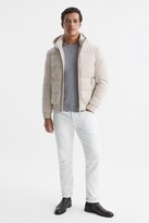 Thumbnail for your product : Reiss Hooded Corduroy Short Puffer Jacket