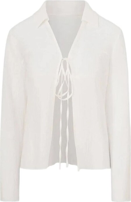 La Piscine Tie-Front Top