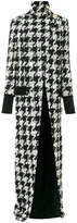 Thumbnail for your product : Balmain long houndstooth coat
