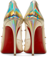Thumbnail for your product : Christian Louboutin Beige Mesh Degrastrass 100 Heels