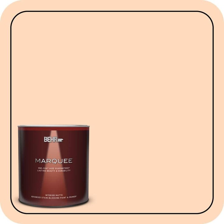 BEHR MARQUEE 1 qt. #P210-2 Citrus Delight Matte Interior Paint & Primer