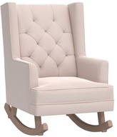 Thumbnail for your product : Pottery Barn Kids Modern Tufted Wingback Convertible Rocking Chair & Ottoman