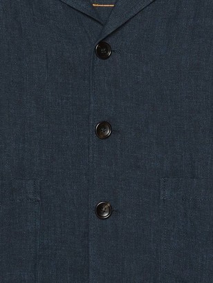 Gucci Children Embroidered Single-Breasted Denim Jacket