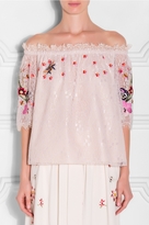 Thumbnail for your product : Temperley London Leo Lace Off-Shoulder Top