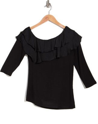 Off-Shoulder Two-Tier Ruffle Top