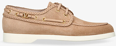 Womens Tan Palm Avenue Suede Boat Shoes Eur 39 / 6 Uk Women