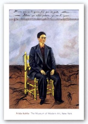 McGaw Graphics Self-Portrait with Cropped Hair, 1940 by Frida Kahlo 17"x12" Art Print Poster