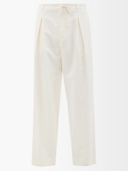 80s Mustard GOLD Silk Pants Vintage Relaxed Silk Lounge Slacks Silk Paper Bag Trousers Neiman Marcus Silk Joggers