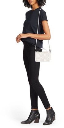 Alaia Franca Arabesque Studded Leather Shoulder Bag