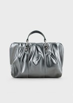 Thumbnail for your product : Emporio Armani Myea Bag Small Pleated Shopper Bag
