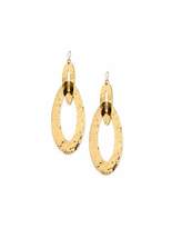 Thumbnail for your product : Devon Leigh Large Hammered Double-Hoop Earrings