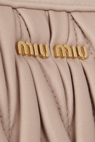 Thumbnail for your product : Miu Miu Matelassé leather shoulder bag
