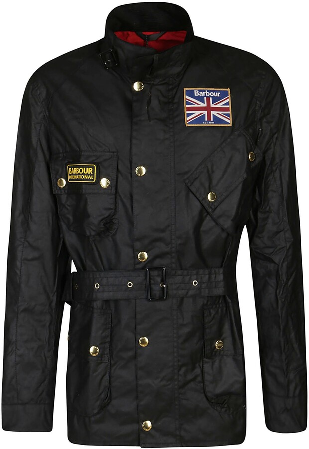 Barbour International Union Jack Wax Jacket - ShopStyle Outerwear