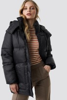 Thumbnail for your product : Na Kd Trend Belted Puff Jacket Black