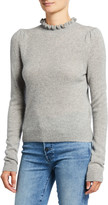 Thumbnail for your product : Frame Josefine Ruffle-Neck Sweater