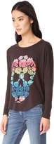 Thumbnail for your product : Chaser Floral Skull Long Sleeve