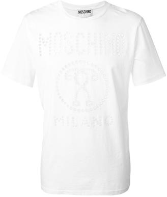 Moschino perforated logo T-shirt