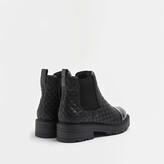 Thumbnail for your product : River Island Womens Black Quilted Chelsea Boots