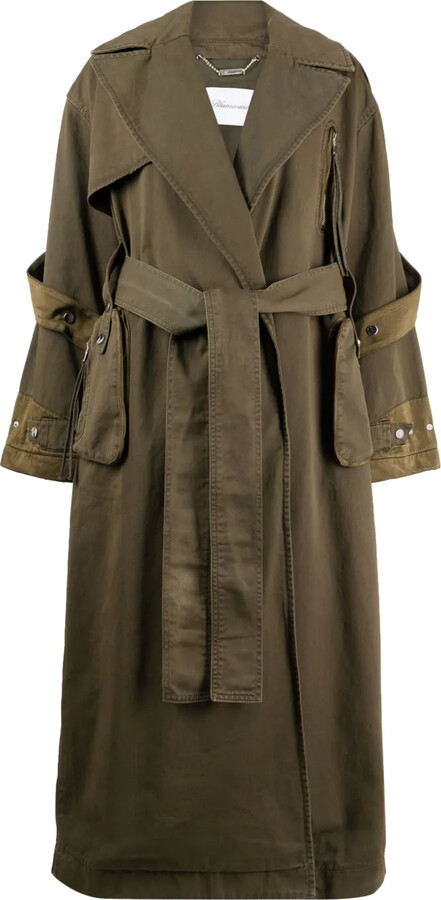 Satin Trench Coat Women ShopStyle