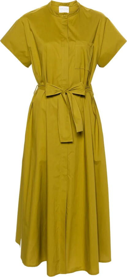 Forte Forte Band-Collar Shirt Maxi Dress