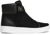 Thumbnail for your product : DKNY Leather And Suede High-top Sneakers
