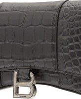 Thumbnail for your product : Balenciaga Hourglass Embossed Leather Chain Wallet