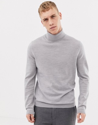 gray turtleneck mens