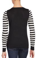 Thumbnail for your product : Saks Fifth Avenue Striped Sleeve Star Sweater