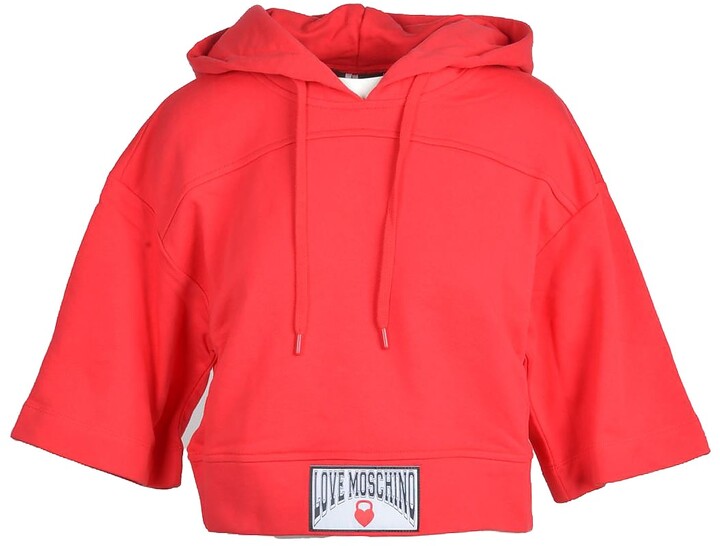 Love Moschino Red Women's Sweatshirts & Hoodies | Shop the world's 