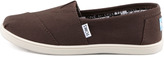 Thumbnail for your product : Toms Classic Canvas Slip-On, Chocolate, Youth