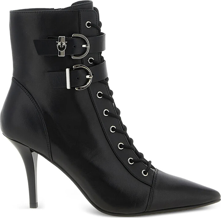 Pinko 90mm Lace-Up Ankle Boots
