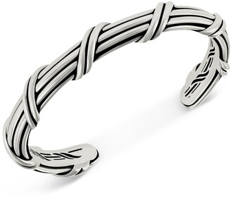 Peter Thomas Roth Overlap Cuff Bangle Bracelet in Sterling Silver