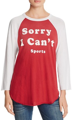 Wildfox Couture Sorry I Can't Raglan Tee